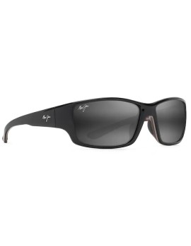 MAUI JIM Local Kine 810-07E Shiny Black with Grey and Maroon MAUI JIM Local Kine 810-07E Shiny Black with Grey and Maroon