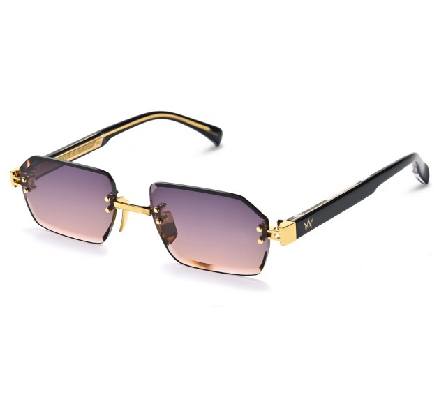 AM EYEWEAR Sangha 182-BL-SS Black