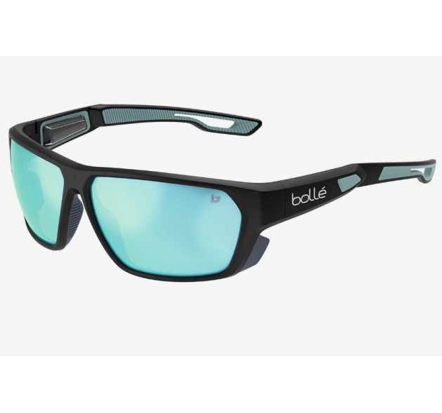BOLLE Airfin BS034005 Matte Black Acid - Sky Blue Polarized cat 3 BOLLE Airfin BS034005 Matte Black Acid - Sky Blue Polarized cat 3