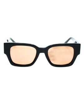 BRIXTON BS 277 Damon 52-21-145 C01 Black Shiny - Orange BRIXTON BS 277 Damon 52-21-145 C01 Black Shiny - Orange