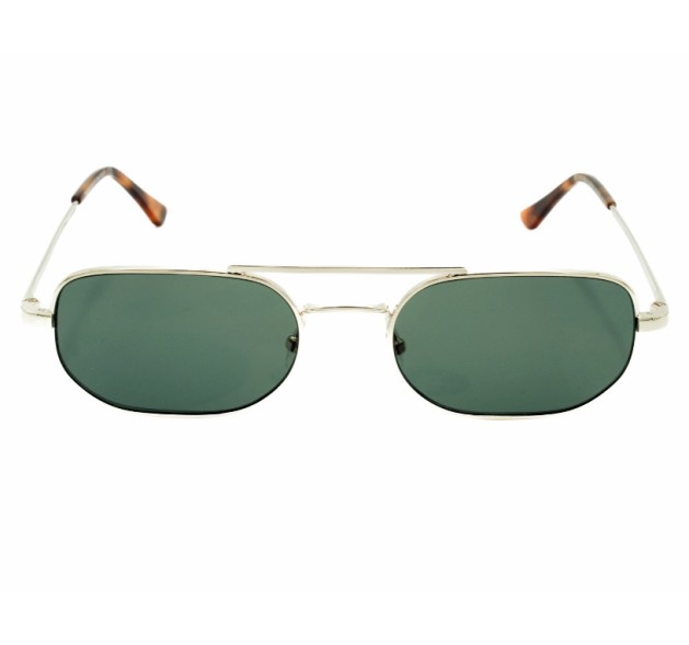 BRIXTON BS 286 Willy 52-19-145 C12 Shiny Gold - Green BRIXTON BS 286 Willy 52-19-145 C12 Shiny Gold - Green