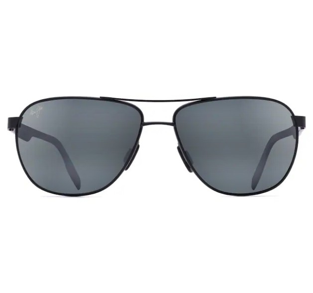 MAUI JIM Castles 728-2M MJ0728S-001 Matte Black - Neutral Grey MAUI JIM Castles 728-2M MJ0728S-001 Matte Black - Neutral Grey