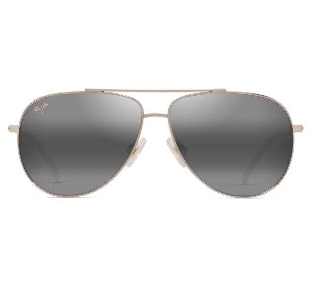 MAUI JIM Hauoli 665-16A MJ0665S-001 Shiny Light Gold with Crystal - Neutral Grey MAUI JIM Hauoli 665-16A MJ0665S-001 Shiny Light Gold with Crystal - Neutral Grey