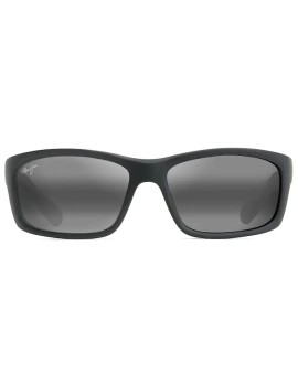 MAUI JIM Kanaio Coast 766-02MD MJ0766S-001 Matte Soft Black with White and Blue - Neutral Grey MAUI JIM Kanaio Coast 766-02MD MJ0766S-001 Matte Soft Black with White and Blue - Neutral Grey