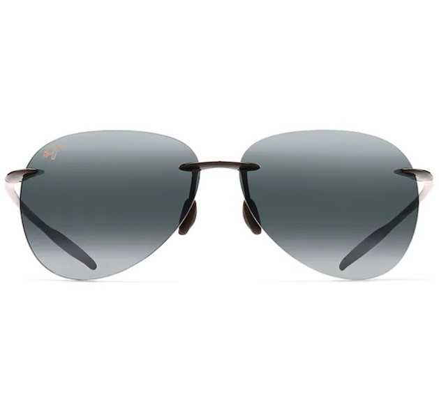 MAUI JIM Sugar Beach 421-02 MJ0421S-001 Gloss Black - Neutral Grey