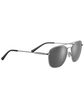 SERENGETI CARROLL LARGE SS598001 Matte Silver - Polarized Smoke