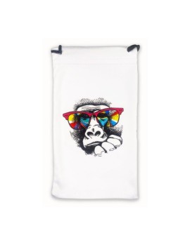 Θήκη Γυαλιών C008ANIMAL3 Monkey με κορδόνι Θήκη Γυαλιών C008ANIMAL3 Monkey με κορδόνι
