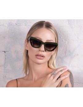 VALLEY Lafayette - Army Green Clear Tort Splice w. Gold Metal / Brown Gradient Lens VALLEY Lafayette - Army Green Clear Tort Splice w. Gold Metal / Brown Gradient Lens