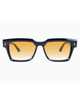 VALLEY Roosevelt - Gloss Black w. Silver Metal / Orange Gradient Lens